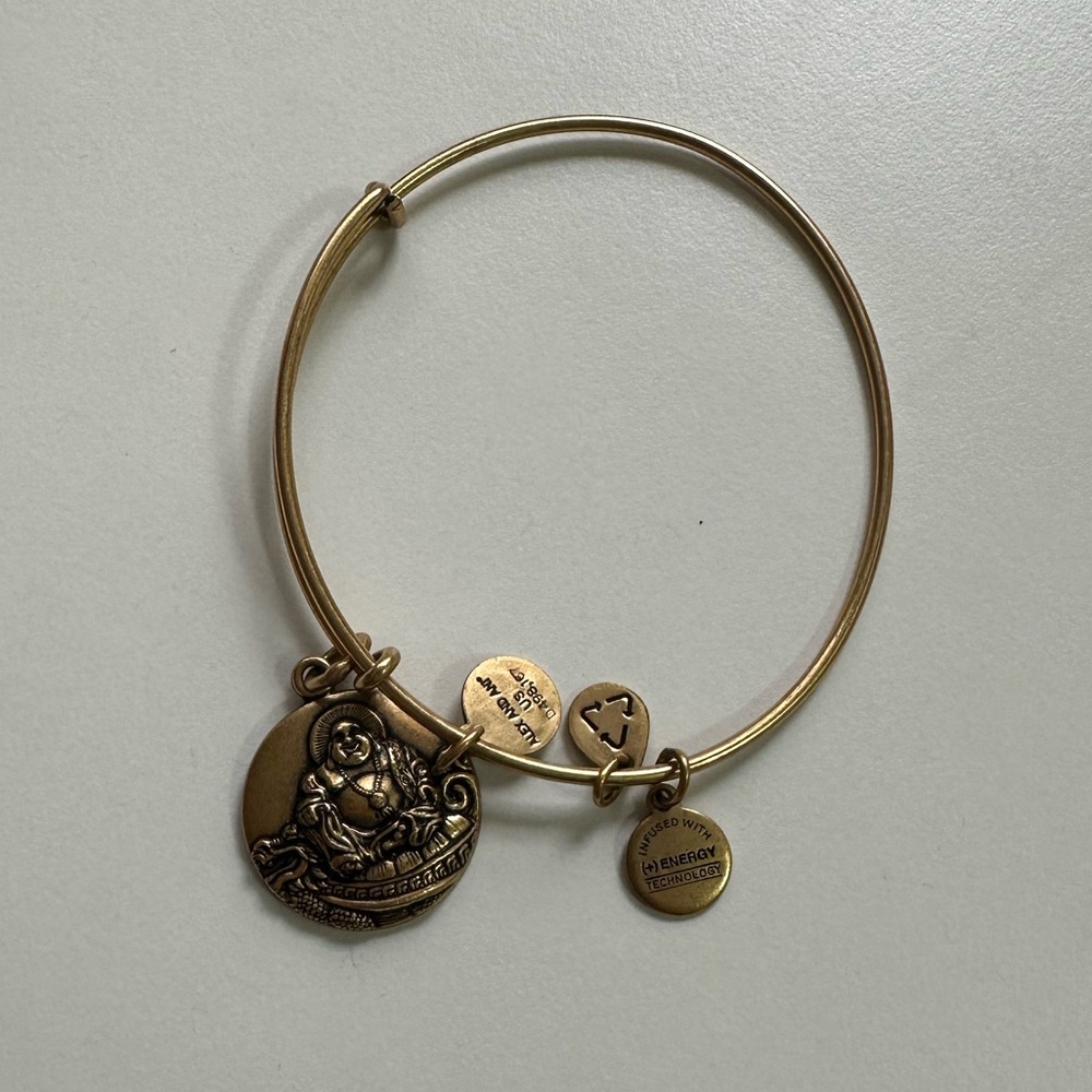 Alex and Ani Laughing Buddha Adjustable Bracelet